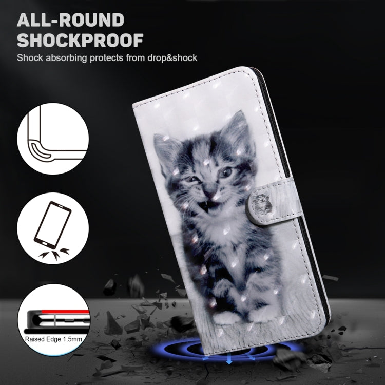 For Xiaomi Redmi Note 13 Pro 5G 3D Painted Pattern Leather Phone Case(Smile Cat) - Note 13 Pro Cases by buy2fix | Online Shopping UK | buy2fix