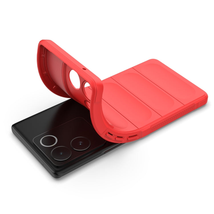 For vivo S17e Magic Shield TPU + Flannel Phone Case(Dark Blue) - vivo Cases by buy2fix | Online Shopping UK | buy2fix