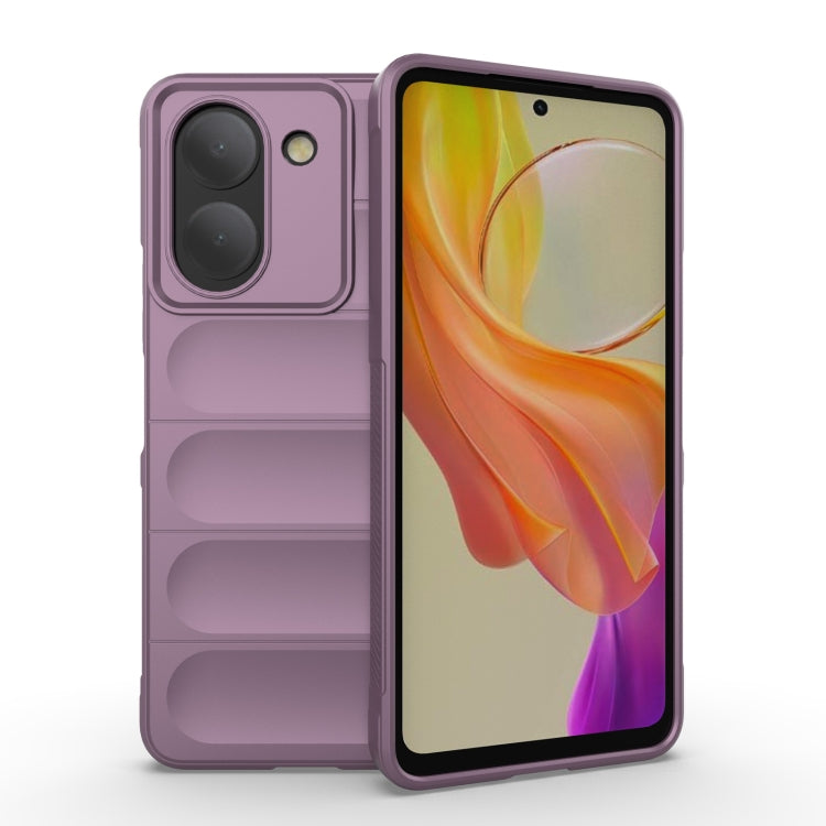 For vivo Y36 4G Magic Shield TPU + Flannel Phone Case(Purple) - vivo Cases by buy2fix | Online Shopping UK | buy2fix