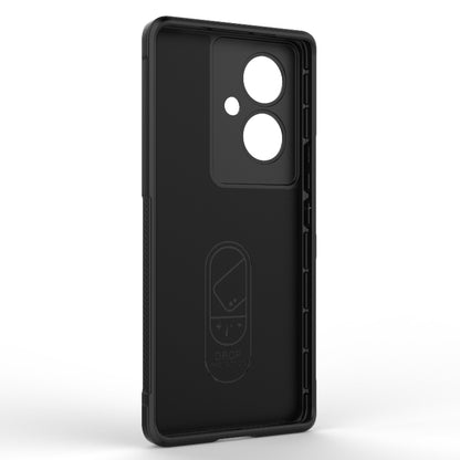 For vivo Y78+ Global Magic Shield TPU + Flannel Phone Case(Dark Grey) - vivo Cases by buy2fix | Online Shopping UK | buy2fix