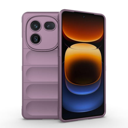 For vivo iQOO 12 5G Magic Shield TPU + Flannel Phone Case(Purple) - iQOO 12 Cases by buy2fix | Online Shopping UK | buy2fix