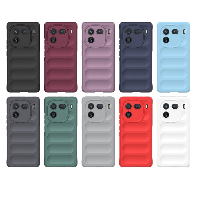 For vivo iQOO 12 Pro 5G Magic Shield TPU + Flannel Phone Case(Black) - iQOO 12 Pro Cases by buy2fix | Online Shopping UK | buy2fix
