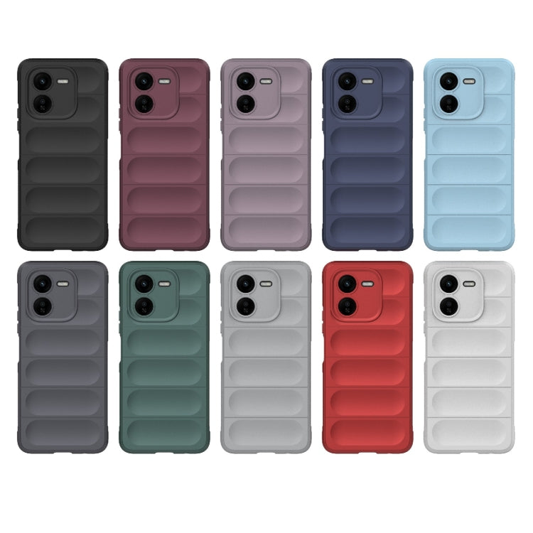 For vivo iQOO Z9X 5G Magic Shield TPU + Flannel Phone Case(Grey) - vivo Cases by buy2fix | Online Shopping UK | buy2fix