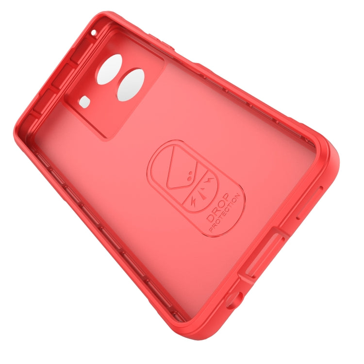 For vivo iQOO Z7x Magic Shield TPU + Flannel Phone Case(Red) - vivo Cases by buy2fix | Online Shopping UK | buy2fix