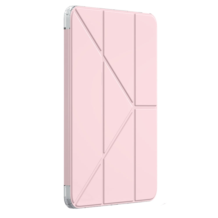 For iPad Pro 13 2024 Mutural Deformation Stand Smart Leather Tablet Case(Pink) - iPad Pro 13 2024 Cases by Mutural | Online Shopping UK | buy2fix