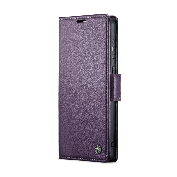 For Samsung Galaxy A33 5G CaseMe 023 Butterfly Buckle Litchi Texture RFID Anti-theft Leather Phone Case(Pearly Purple) - Galaxy Phone Cases by CaseMe | Online Shopping UK | buy2fix