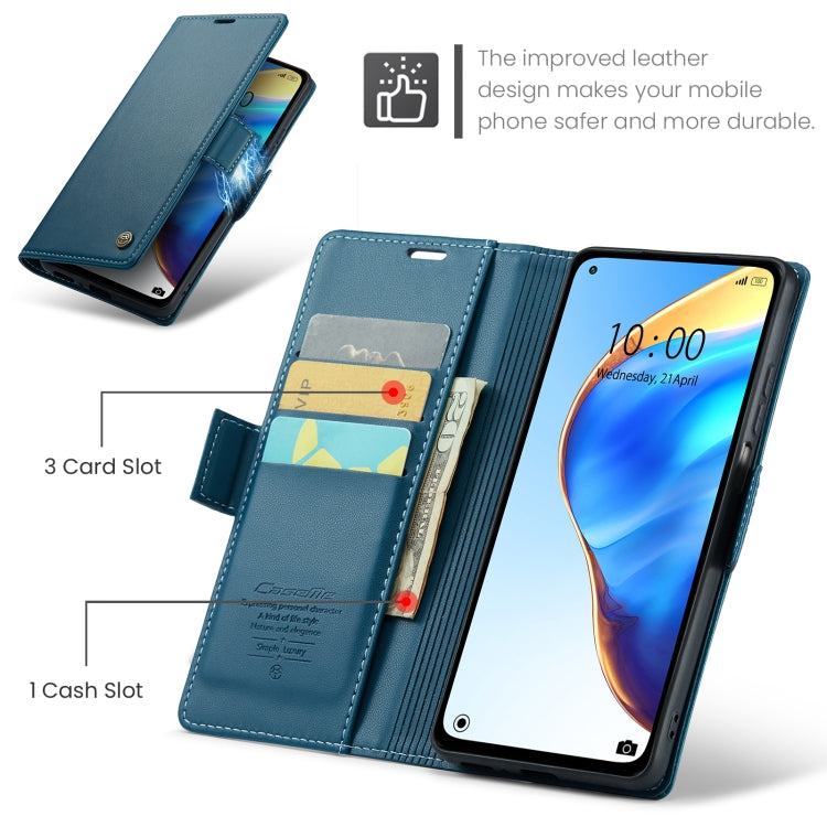 For Xiaomi Mi 10T 5G／10T Pro 5G CaseMe 023 Butterfly Buckle Litchi Texture RFID Anti-theft Leather Phone Case(Blue) - Xiaomi Cases by CaseMe | Online Shopping UK | buy2fix