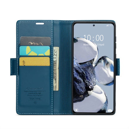 For Xiaomi 12T /12T Pro/Redmi K50 Ultra CaseMe 023 Butterfly Buckle Litchi Texture RFID Anti-theft Leather Phone Case(Blue) - Xiaomi Cases by CaseMe | Online Shopping UK | buy2fix