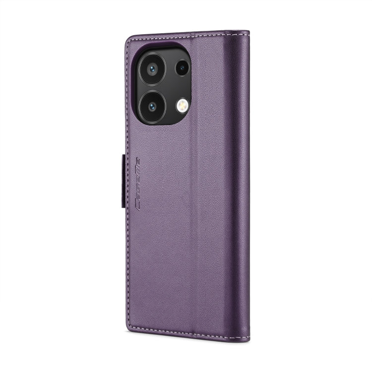 For Xiaomi Redmi Note 13 4G CaseMe 023 Butterfly Buckle Litchi Texture RFID Anti-theft Leather Phone Case(Pearly Purple) - Xiaomi Cases by CaseMe | Online Shopping UK | buy2fix