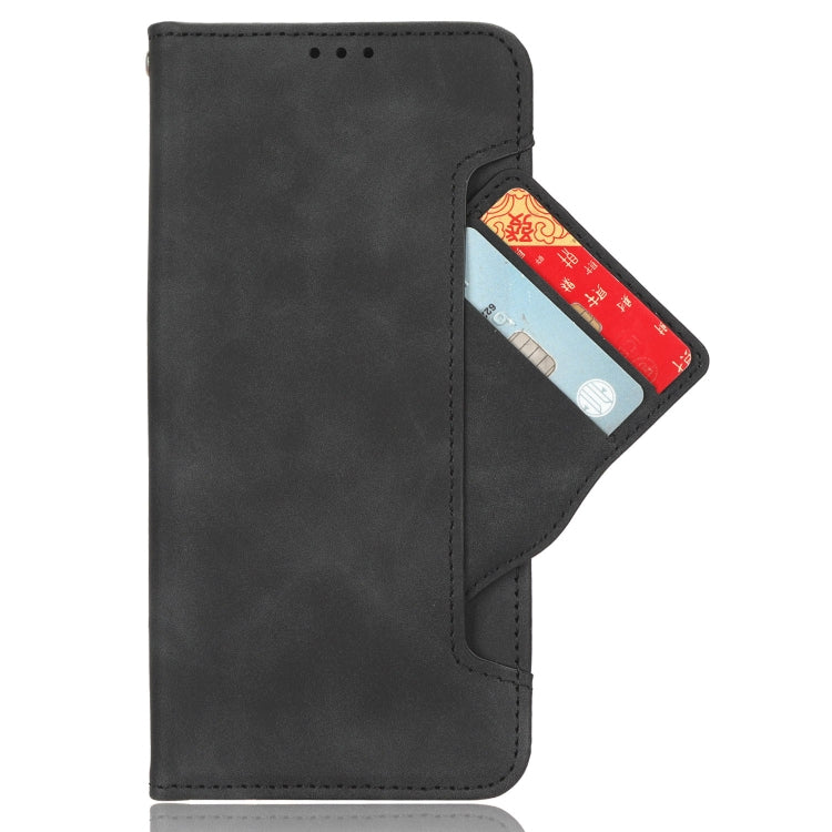 For Motorola Edge 40 Neo 5G Skin Feel Calf Texture Card Slots Leather Phone Case(Black) - Motorola Cases by buy2fix | Online Shopping UK | buy2fix