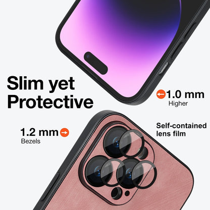 For iPhone 11 Skin Feel Leather MagSafe Magnetic Phone Case(Pink) - iPhone 11 Cases by buy2fix | Online Shopping UK | buy2fix