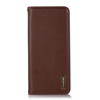 For Xiaomi Redmi A3 KHAZNEH Nappa Top Layer Cowhide Leather Phone Case(Brown) - Xiaomi Cases by buy2fix | Online Shopping UK | buy2fix