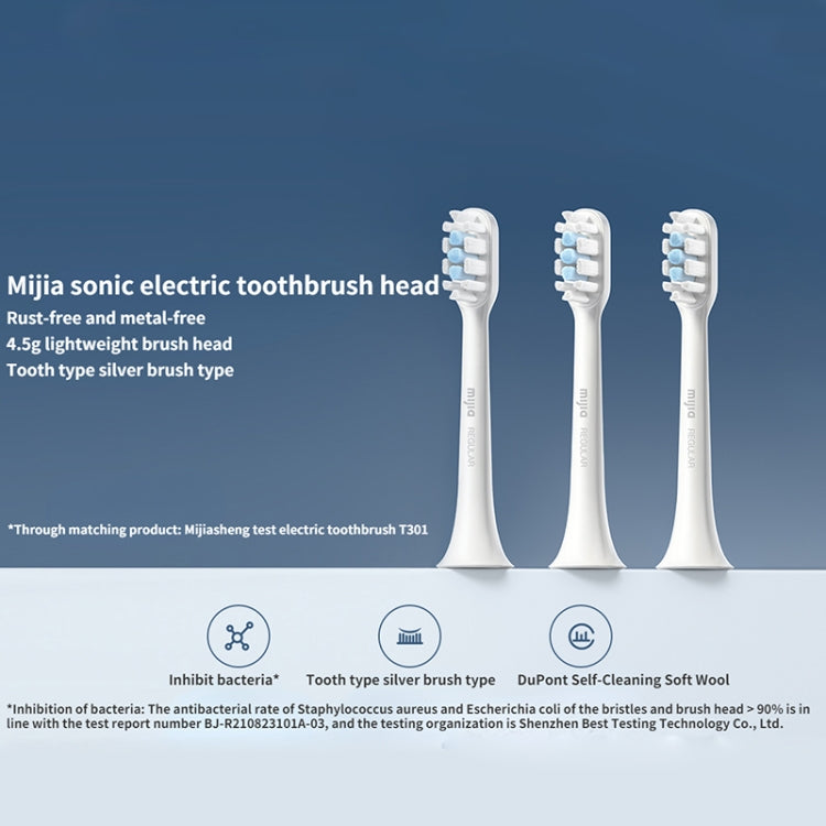 Original Xiaomi Mijia 3pcs Brush Head Standard Type for Sonic Electric Toothbrush T301 / T302(Black) - Replacement Brush Heads by Xiaomi | Online Shopping UK | buy2fix