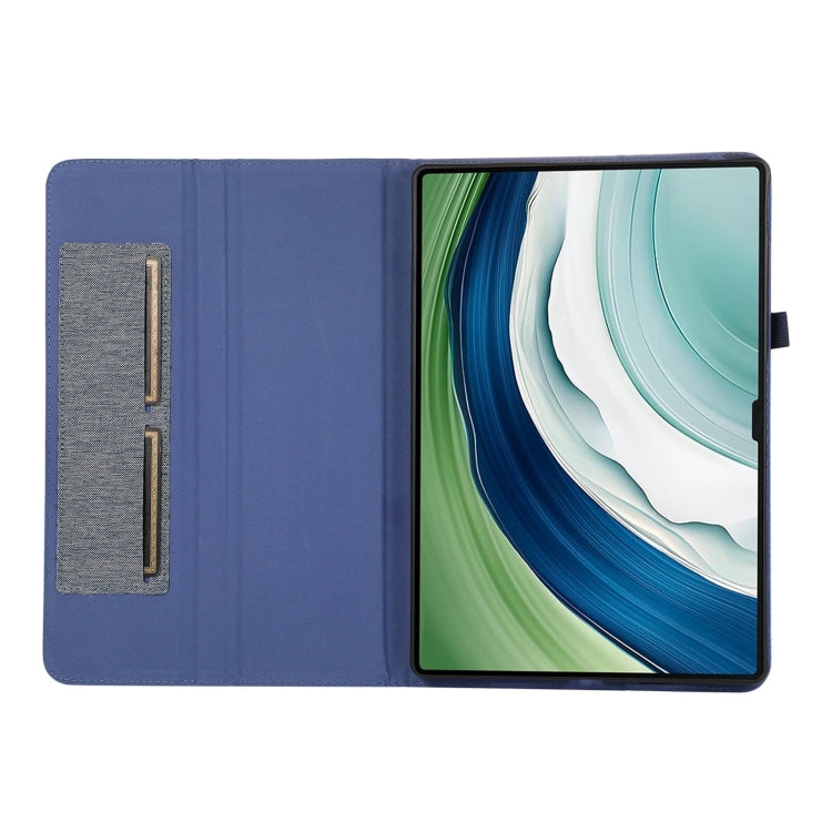 For Huawei MatePad Pro 12.2 2024 Fabric Leather Tablet Case(Blue) - Huawei by buy2fix | Online Shopping UK | buy2fix