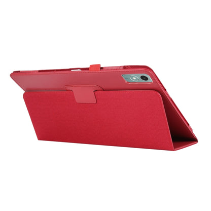 For Lenovo Xiaoxin Pad 11 2024 / M11 Litchi Texture Leather Tablet Case(Red) - Lenovo by buy2fix | Online Shopping UK | buy2fix