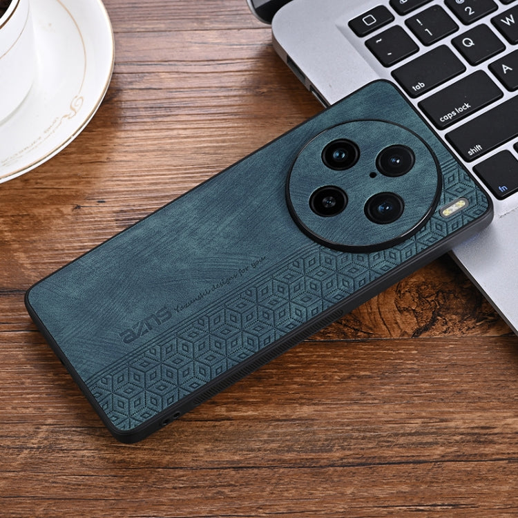 For vivo X100 Pro AZNS 3D Embossed Skin Feel Phone Case(Dark Green) - X100 Pro Cases by AZNS | Online Shopping UK | buy2fix