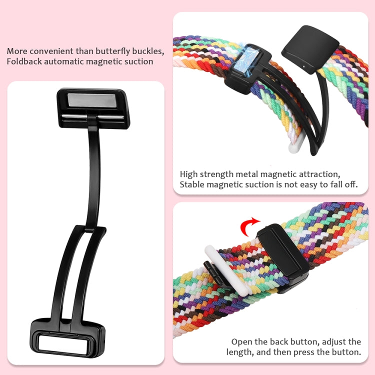 Magnetic Fold Clasp Woven Watch Band For Apple Watch 42mm(Starlight Color) - Watch Bands by buy2fix | Online Shopping UK | buy2fix