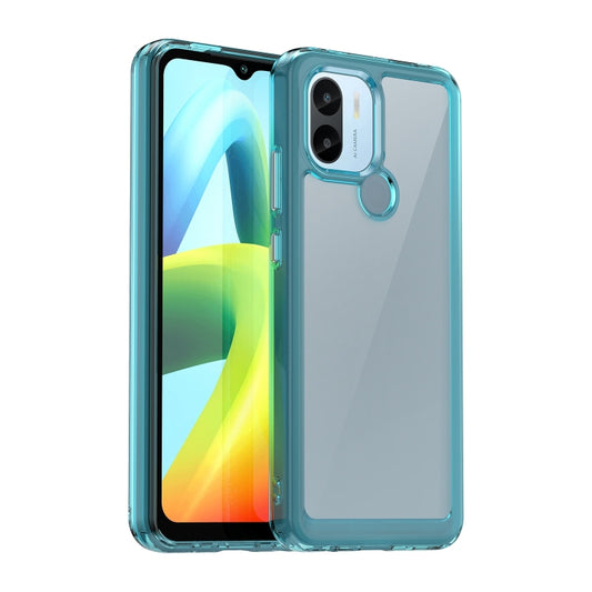 For Xiaomi Poco C50 Colorful Series Acrylic Hybrid TPU Phone Case(Transparent Blue) - Xiaomi Cases by buy2fix | Online Shopping UK | buy2fix