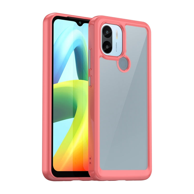 For Xiaomi Poco C50 Colorful Series Acrylic Hybrid TPU Phone Case(Red) - Xiaomi Cases by buy2fix | Online Shopping UK | buy2fix