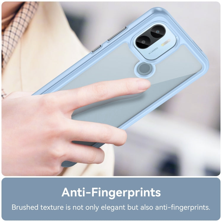 For Xiaomi Poco C51 Colorful Series Acrylic Hybrid TPU Phone Case(Blue) - Xiaomi Cases by buy2fix | Online Shopping UK | buy2fix