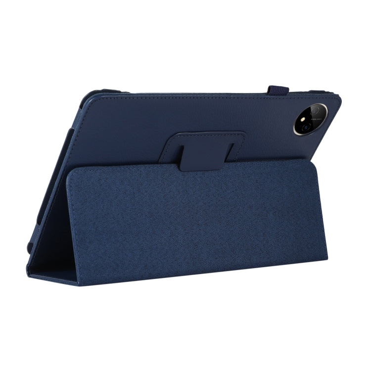 For Huawei MatePad Pro 11 2024 Litchi Texture Leather Tablet Case with Holder(Dark Blue) - Huawei by buy2fix | Online Shopping UK | buy2fix