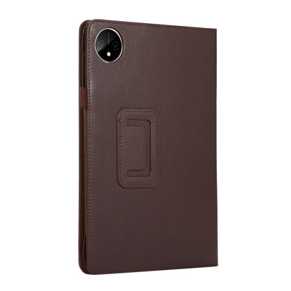For Huawei MatePad Pro 11 2024 Litchi Texture Leather Tablet Case with Holder(Brown) - Huawei by buy2fix | Online Shopping UK | buy2fix