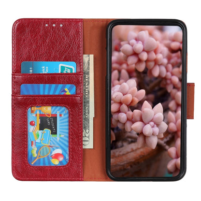 For iPhone 16 Plus Nappa Texture Leather Case(Red) - iPhone 16 Plus Cases by buy2fix | Online Shopping UK | buy2fix