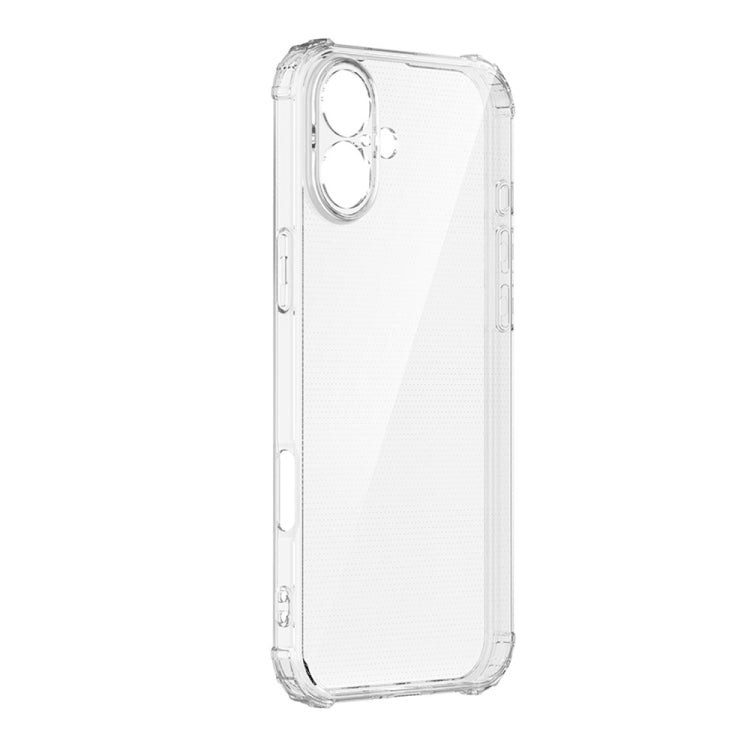 For iPhone 16 Four-Corner Shockproof Clear TPU Phone Case(Transparent) - iPhone 16 Cases by buy2fix | Online Shopping UK | buy2fix