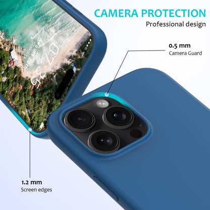 For iPhone 16 Pro Solid Color Silicone Phone Case(Cobalt Blue) - More iPhone Cases by buy2fix | Online Shopping UK | buy2fix