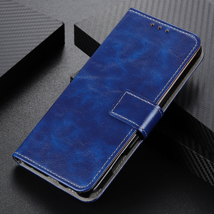 For iPhone SE 2024 Retro Crazy Horse Texture Horizontal Flip Leather Phone Case(Blue) - More iPhone Cases by buy2fix | Online Shopping UK | buy2fix