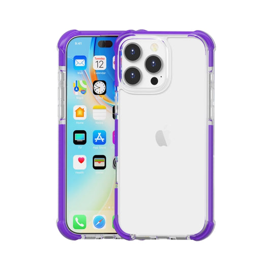 For iPhone 16 Pro Max Four-corner Shockproof TPU + Acrylic Phone Case(Purple) - iPhone 16 Pro Max Cases by buy2fix | Online Shopping UK | buy2fix