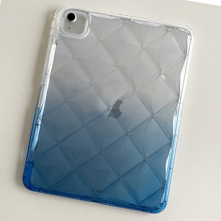 For iPad Air 11 2025 / 2024 Gradient Diamond Plaid TPU Tablet Case(Gradient Blue) - iPad Air 11 2025 / 2024 Cases by buy2fix | Online Shopping UK | buy2fix