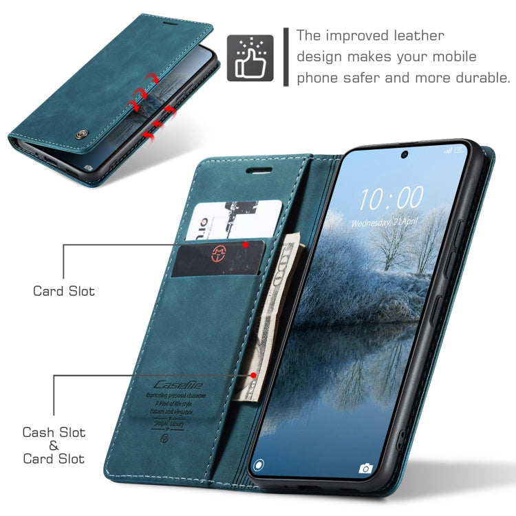 For Xiaomi Redmi K70E 5G CaseMe 013 Multifunctional Horizontal Flip Leather Phone Case(Blue) - K70E Cases by CaseMe | Online Shopping UK | buy2fix