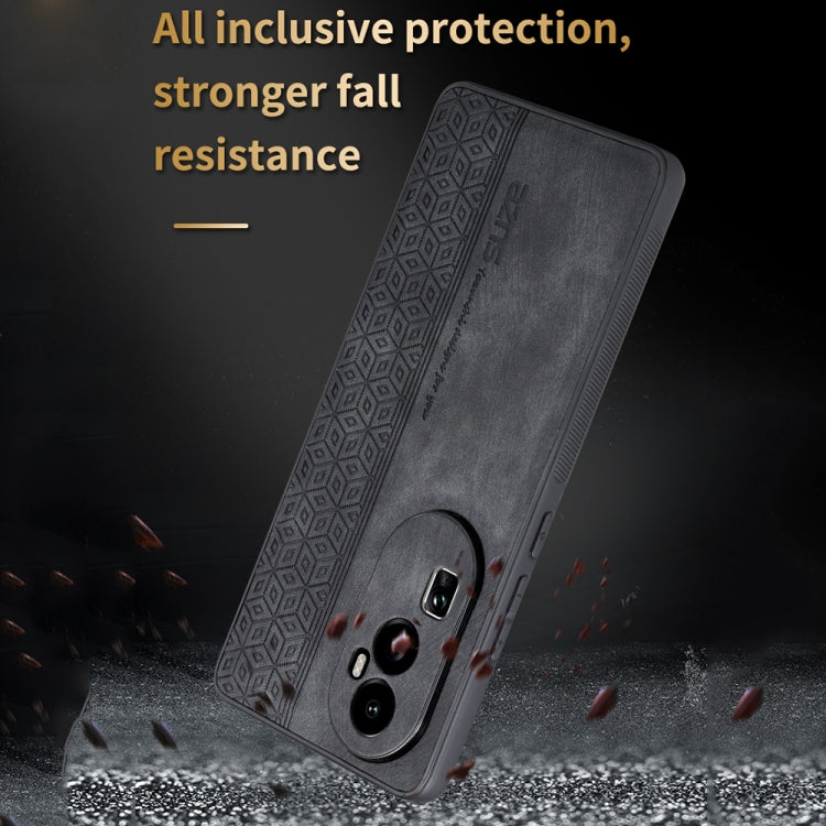 For OPPO Reno10 Pro+ AZNS 3D Embossed Skin Feel Phone Case(Black) - OPPO Cases by AZNS | Online Shopping UK | buy2fix