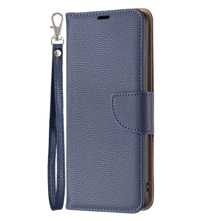 For iPhone 16 Litchi Texture Pure Color Flip Leather Phone Case(Blue) - iPhone 16 Cases by buy2fix | Online Shopping UK | buy2fix