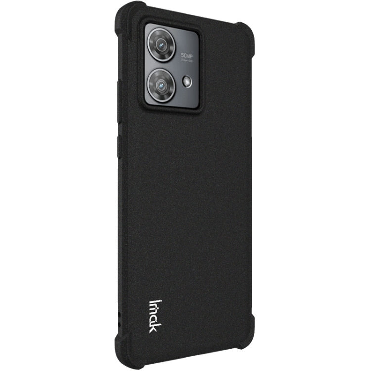 For Motorola Edge 40 Neo imak Shockproof Airbag TPU Phone Case(Matte Black) - Motorola Cases by imak | Online Shopping UK | buy2fix