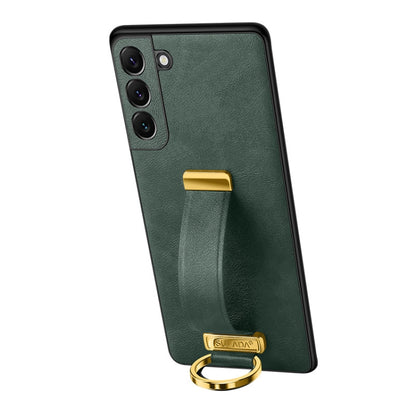 For Samsung Galaxy S24+ 5G SULADA PC + Leather Texture Skin Feel Shockproof Phone Case(Green) - Galaxy S24+ 5G Cases by SULADA | Online Shopping UK | buy2fix