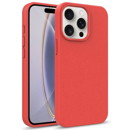 For iPhone 16 Pro Starry Series Shockproof Straw Material + TPU Protective Case(Red) - iPhone 16 Pro Cases by buy2fix | Online Shopping UK | buy2fix