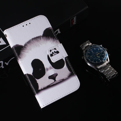 For iPhone 16 Pro Coloured Drawing Flip Leather Phone Case(Panda) - iPhone 16 Pro Cases by buy2fix | Online Shopping UK | buy2fix