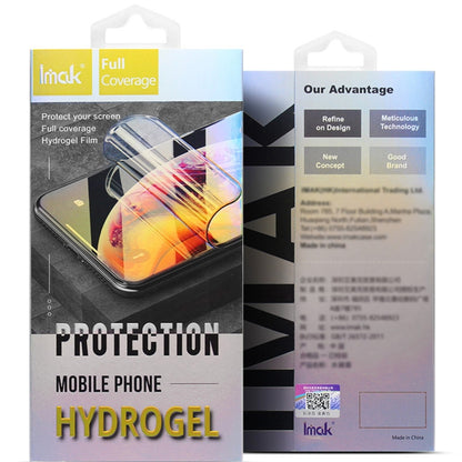 For Motorola Moto Razr 40 imak Curved Full Screen Hydrogel Film Front Protector - Motorola Tempered Glass by imak | Online Shopping UK | buy2fix