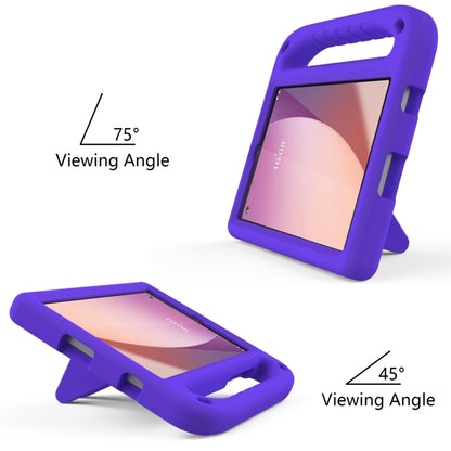 For Lenovo Tab M8 4th / 3th / 2th Gen Handle Portable EVA Shockproof Tablet Case(Purple) - Lenovo by buy2fix | Online Shopping UK | buy2fix