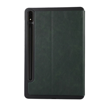 For Samsung Galaxy Tab S9 TPU Flip Tablet Protective Leather Case(Green) - Galaxy Tab S9 Cases by buy2fix | Online Shopping UK | buy2fix