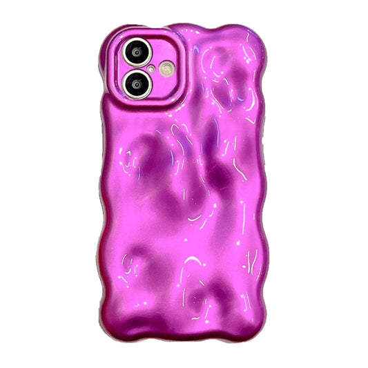 For iPhone 16 Wave Bubbles TPU Phone Case(Purple) - iPhone 16 Cases by buy2fix | Online Shopping UK | buy2fix