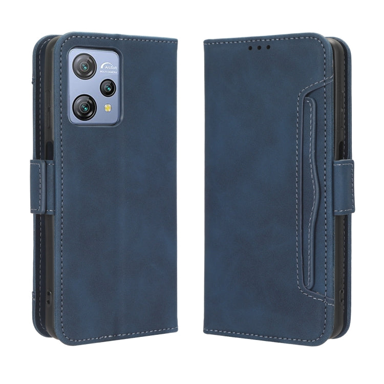 For Blackview A53 / A53 Pro Skin Feel Calf Texture Card Slots Leather Phone Case(Blue) - More Brand by buy2fix | Online Shopping UK | buy2fix