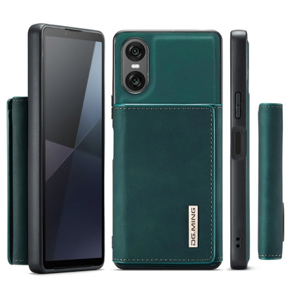 For Sony Xperia 10 VI DG.MING M1 Series 3-Fold Multi Card Wallet + Magnetic Phone Case(Green) - Sony Cases by DG.MING | Online Shopping UK | buy2fix