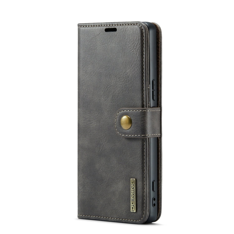 For Sony Xperia 1 VI DG.MING Crazy Horse Texture Detachable Magnetic Leather Phone Case(Grey) - Sony Cases by DG.MING | Online Shopping UK | buy2fix