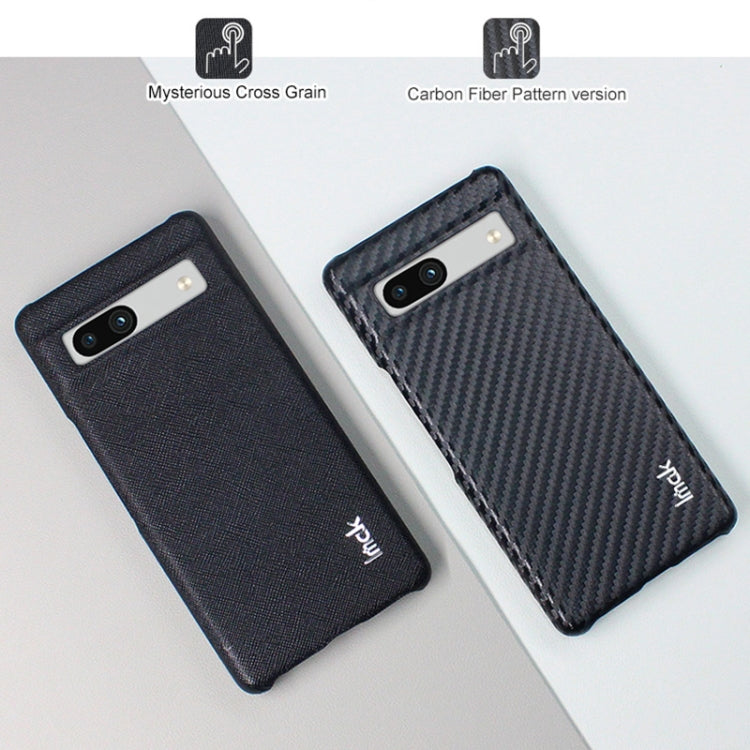 For Google Pixel 7a imak Ruiyi Series PU + PC Phone Case(Cross Texture) - Google Cases by imak | Online Shopping UK | buy2fix