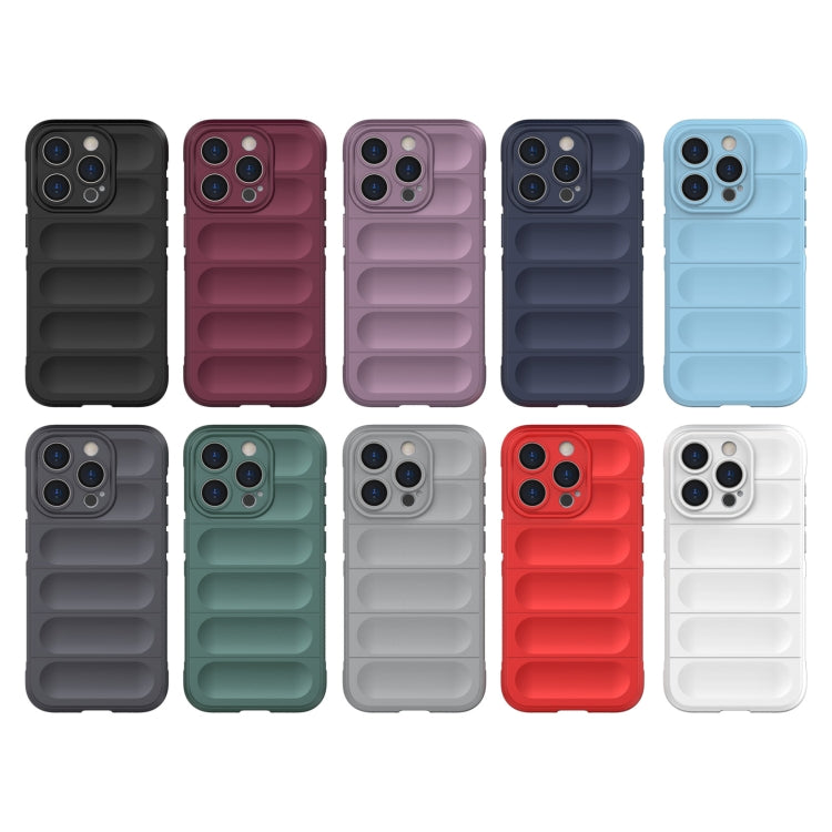 For iPhone 15 Pro Magic Shield TPU + Flannel Phone Case(Red) - iPhone 15 Pro Cases by buy2fix | Online Shopping UK | buy2fix