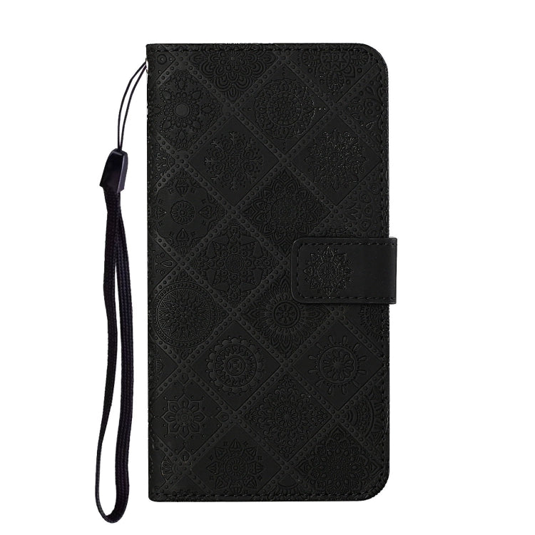 For iPhone 16 Pro Max Ethnic Style Embossed Pattern Leather Phone Case(Black) - iPhone 16 Pro Max Cases by buy2fix | Online Shopping UK | buy2fix