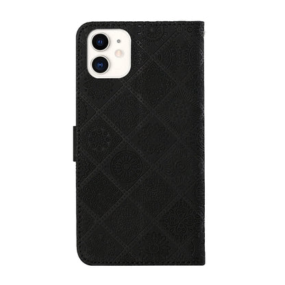 For iPhone 16 Pro Max Ethnic Style Embossed Pattern Leather Phone Case(Black) - iPhone 16 Pro Max Cases by buy2fix | Online Shopping UK | buy2fix